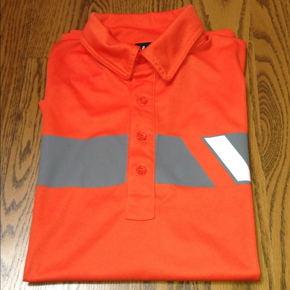 Sligo Men's Orange Golf Polo - Picture 5 of 9